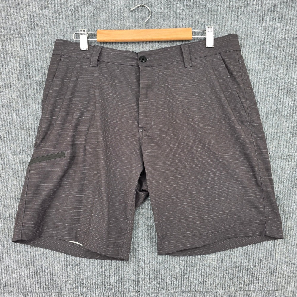 Hawke & Co Mens Hybrid Shorts W35 Charcoal Gray Stretch Performance Lot 2